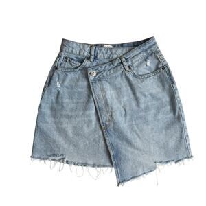 Urban Outfitters BDG Mini Denim Wrap Asymmetrical Jean Skirt Women’s Small